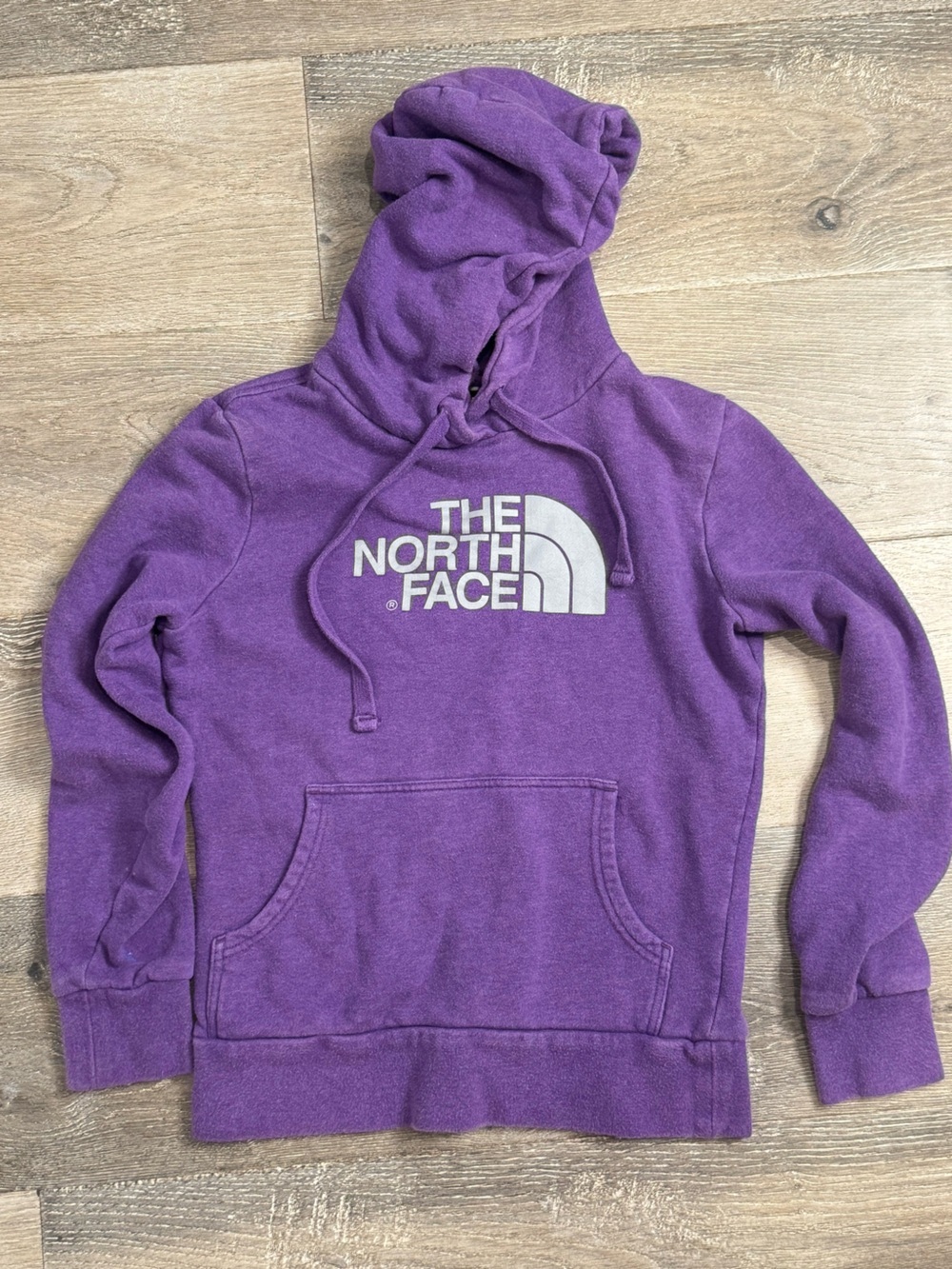 The North Face Lavender Pullover Hoodie with White Logo 1104